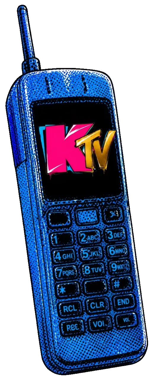 Blue Karacter TV phone